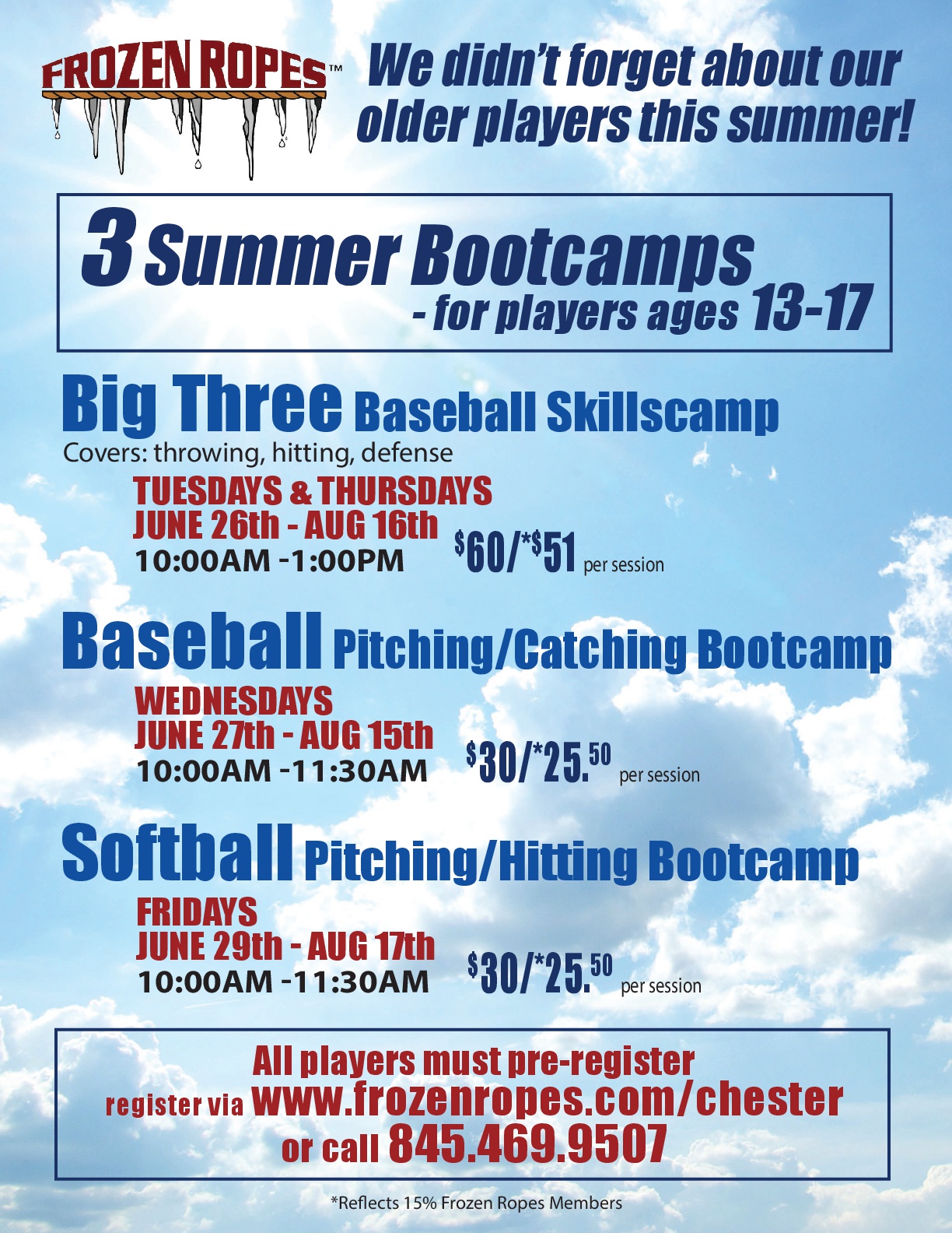 frozen ropes bootcamp flyer Frozen Ropes Chester, NY