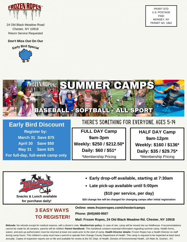 Home Frozen Ropes Chester,NY, Home of Our National Training