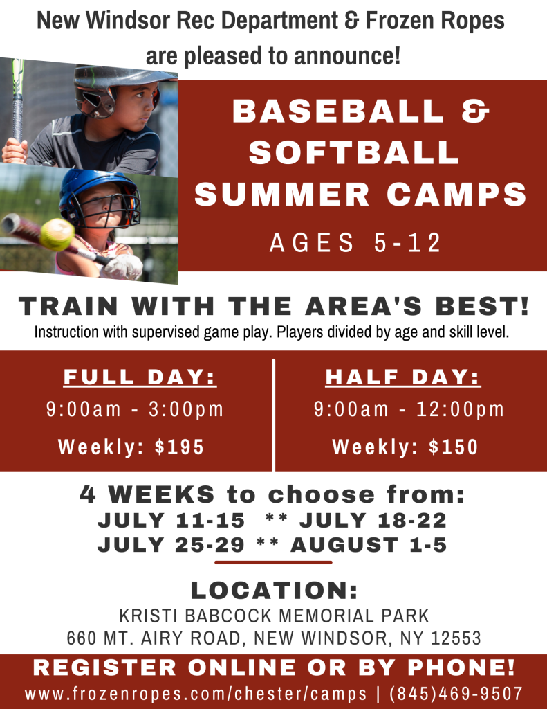 2022 New Windsor Summer Camp Flyer (2) Frozen Ropes Chester, NY