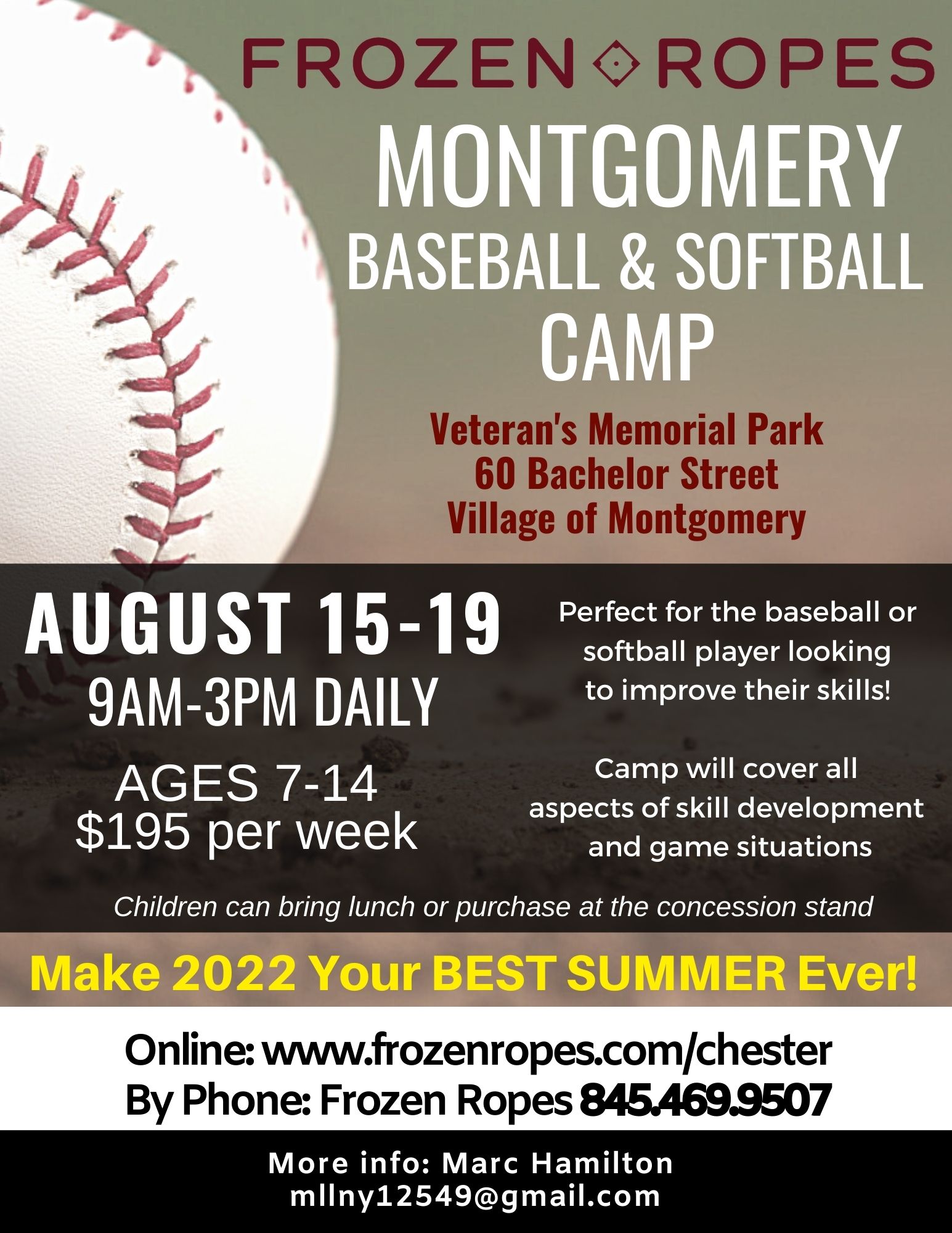Montgomery Baseball & Softball Camp