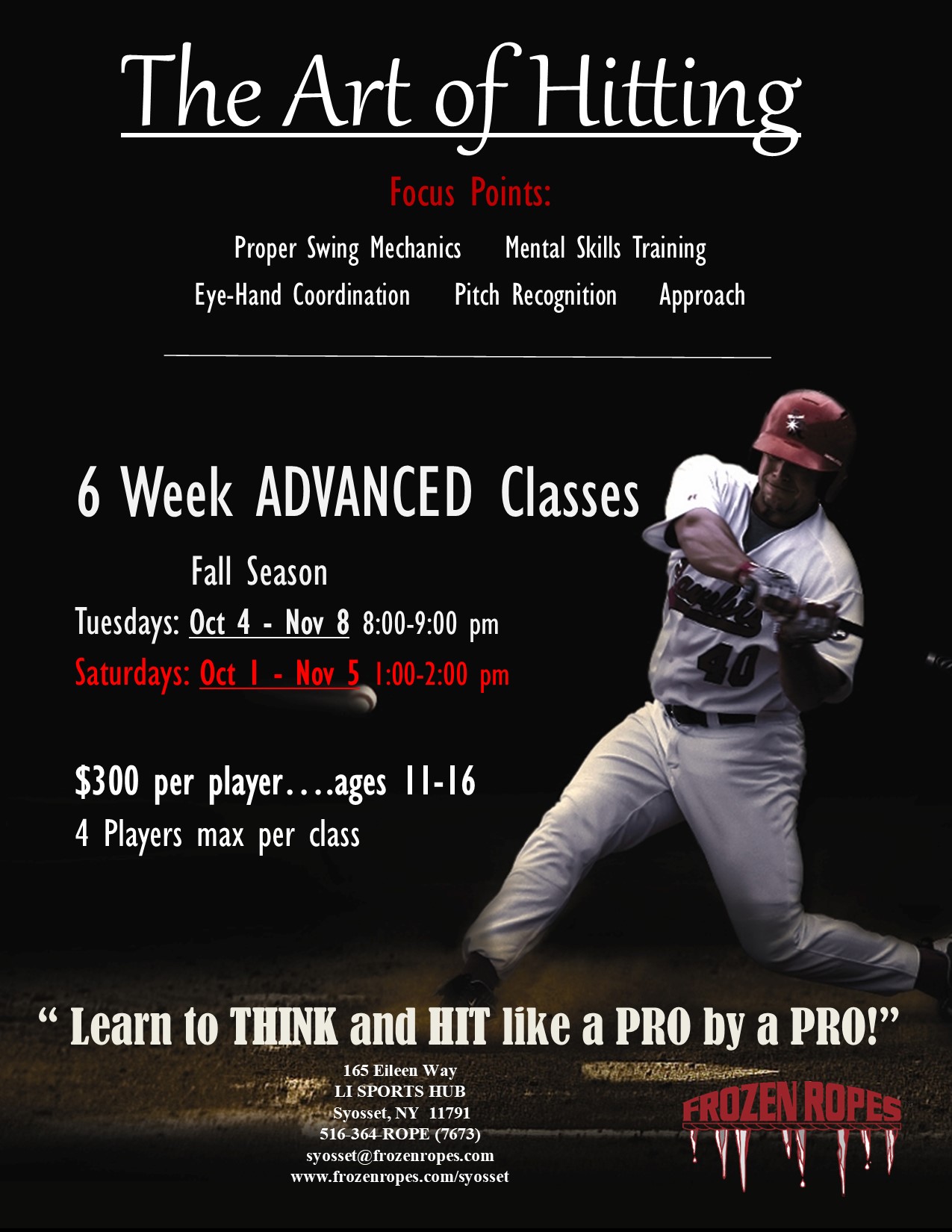 Classes and Clinics Frozen Ropes Syosset, NY